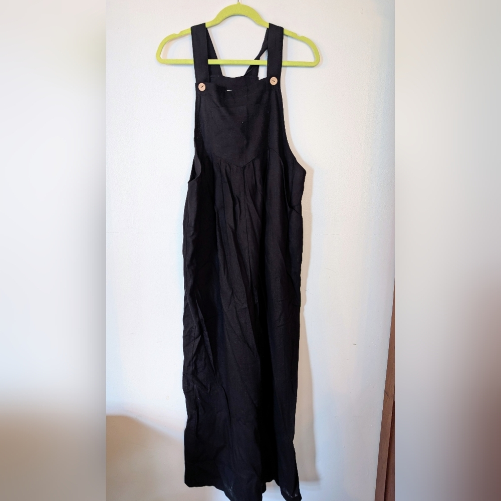 Hem & Thread Black Overalls NwT
